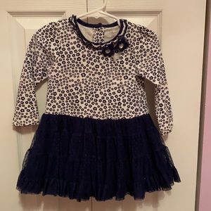 Little Me navy dress